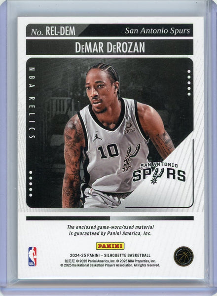 DeMar DeRozan - 2024-25 Panini Silhouette NBA Relics 02/10 Gold Patch GU REL-DEM