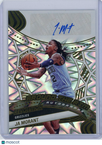 Ja Morant - 2024-25 Panini Revolution Around The Rim 2025 Impact Autograph 43/49