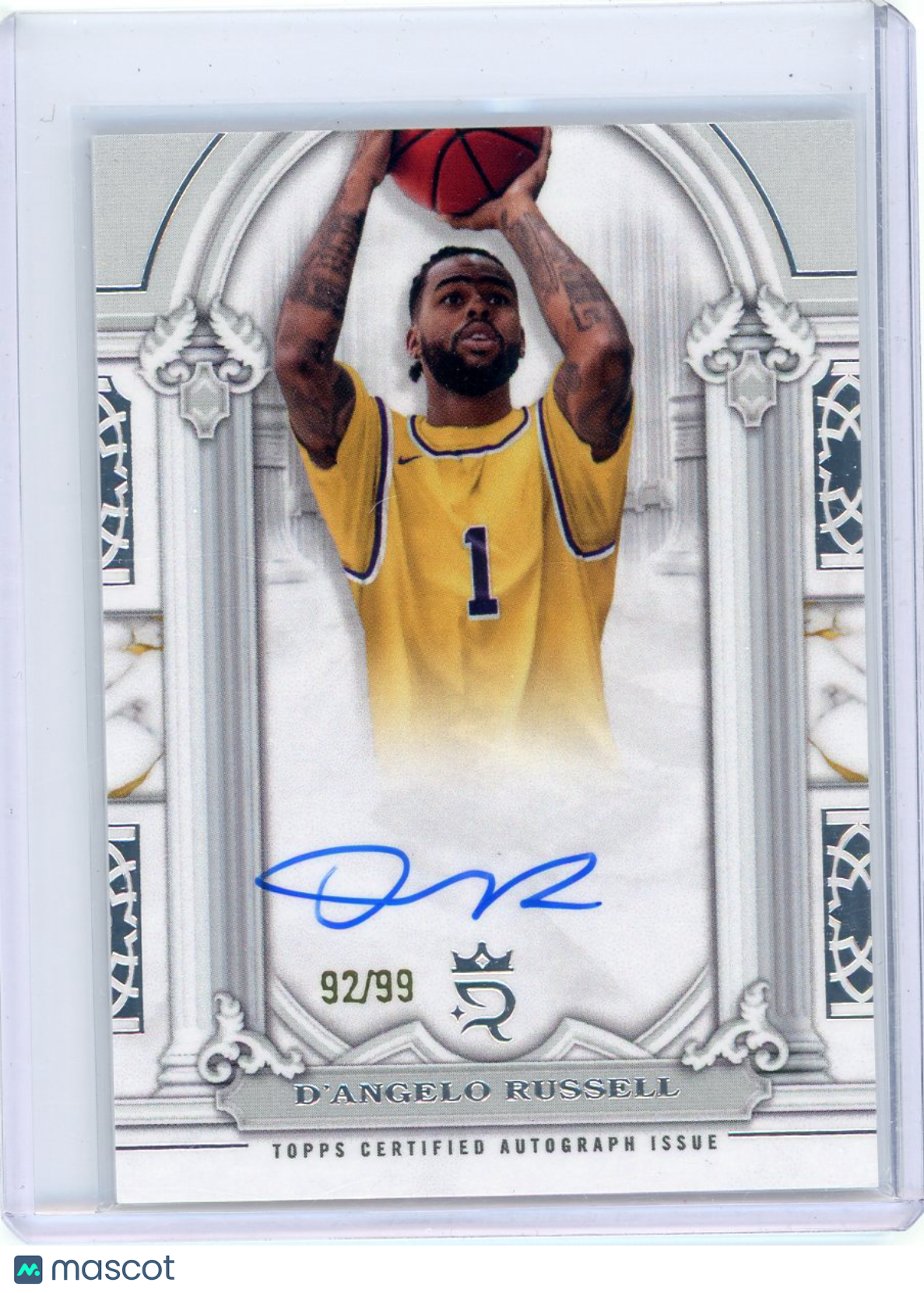 D'Angelo Russell - 2023/24 Topps Royalty Collection Basketball 2024 Auto 92/99