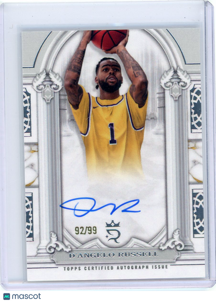 D'Angelo Russell - 2023/24 Topps Royalty Collection Basketball 2024 Auto 92/99
