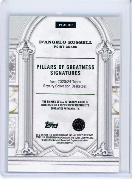 D'Angelo Russell - 2023/24 Topps Royalty Collection Basketball 2024 Auto 92/99