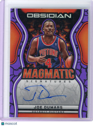 Joe Dumars - 2024-25 Panini Obsidian Magmatic Signatures Auto Orange 04/49