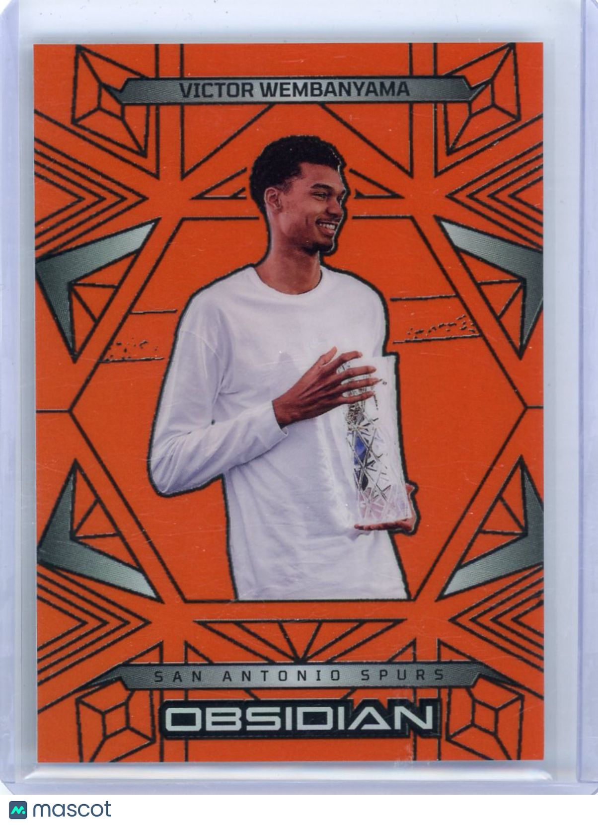 Victor Wembanyama - 2024-25 Panini Obsidian Basketball Trophy Orange 083/125