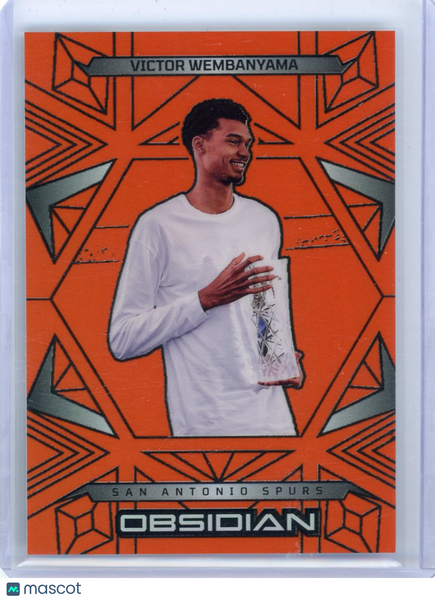 Victor Wembanyama - 2024-25 Panini Obsidian Basketball Trophy Orange 083/125