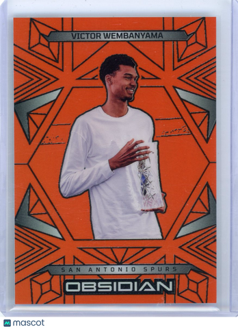 Victor Wembanyama - 2024-25 Panini Obsidian Basketball Trophy Orange 083/125