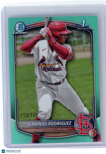 Rainiel Rodriguez - 2025 Bowman Chrome Prospects Topps Aqua Refractor 113/125