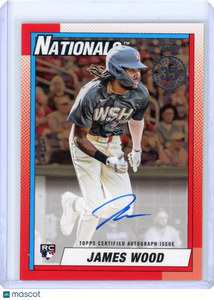 James Wood - 2025 Topps 1990 Baseball Auto RC / 50 35th Anniversary