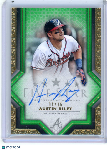 Austin Riley - 2023 Topps Five Star Green Auto 06/15