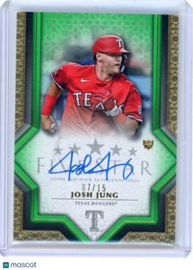 Josh Jung - 2023 Topps Five Star Green Rookie Auto 07/15