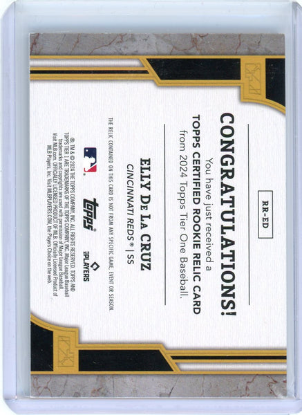 Elly De La Cruz - 2024 Topps Tier One Rookie 69/99 Nice Game-Used Relic