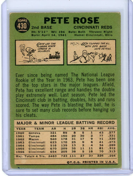 Pete Rose - 1967 Topps Baseball #430