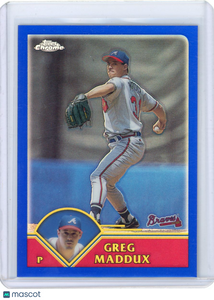 Greg Maddux - 2003 Topps Chrome Baseball Refractor 144/699 #21