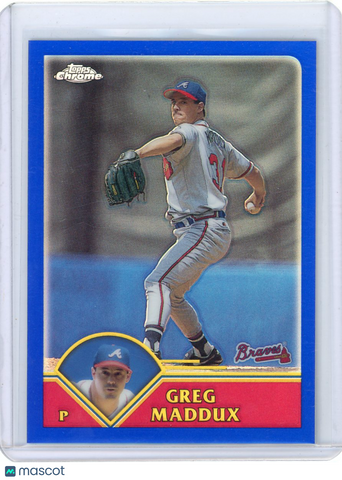 Greg Maddux - 2003 Topps Chrome Baseball Refractor 144/699 #21