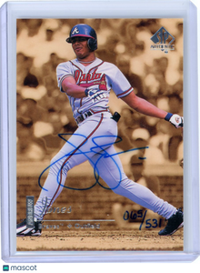Andruw Jones - 1999 Upper Deck SP Authentic Buyback Auto 2000 065/531 Braves