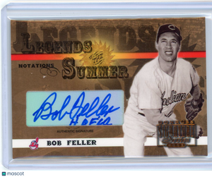 Bob Feller - 2003 Donruss Legends of the Summer Notations Authentic Auto 168/250