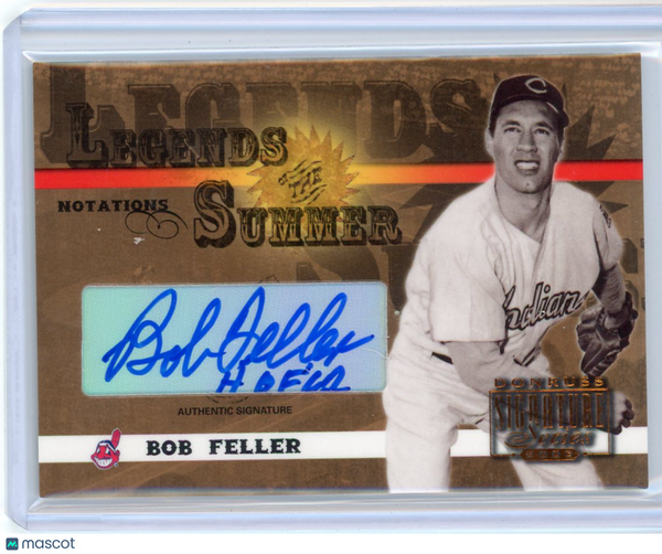 Bob Feller - 2003 Donruss Legends of the Summer Notations Authentic Auto 168/250