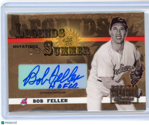 Bob Feller - 2003 Donruss Legends of the Summer Notations Authentic Auto 168/250