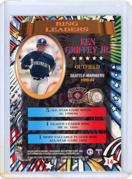 Ken Griffey Jr. - 1995 Topps Ring Leaders SP #14 Mariners Members Only SP