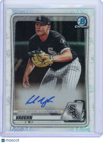 Andrew Vaughn - 2020 Bowman Chrome Mega Box Auto White Sox