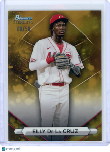 Elly De La Cruz - 2023 Bowman Sterling Baseball Gold 06/50