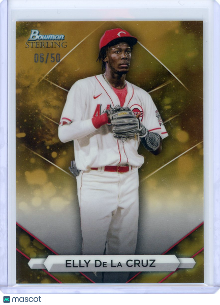 Elly De La Cruz - 2023 Bowman Sterling Baseball Gold 06/50