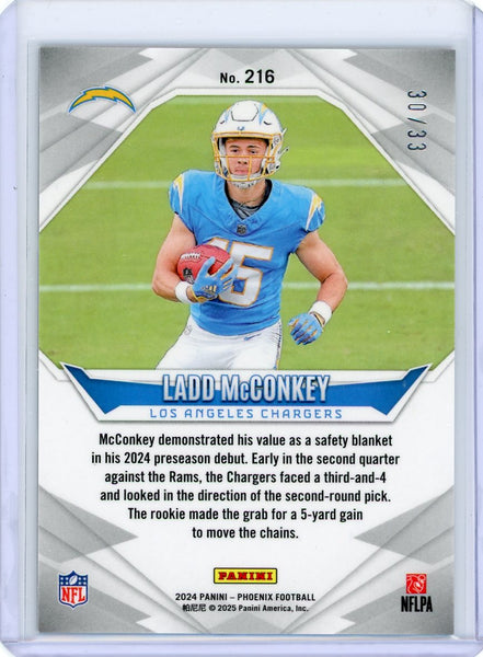 Ladd McConkey - 2024 Panini Phoenix Football Bronze Mosaic Rookie 30/33