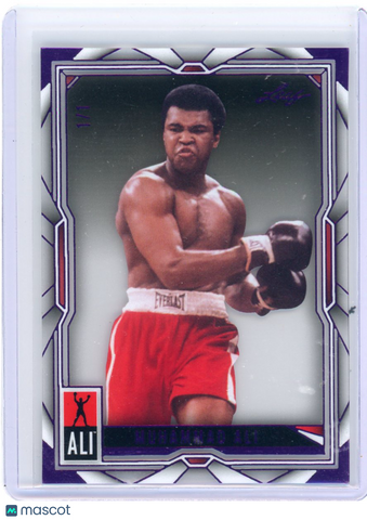 Muhammad Ali - 2024 Leaf Muhammad Ali Clear Purple 1/1 #33