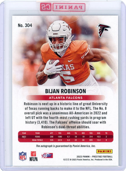 Bijan Robinson - 2023 Panini Prestige Xtra Points Rookie Auto