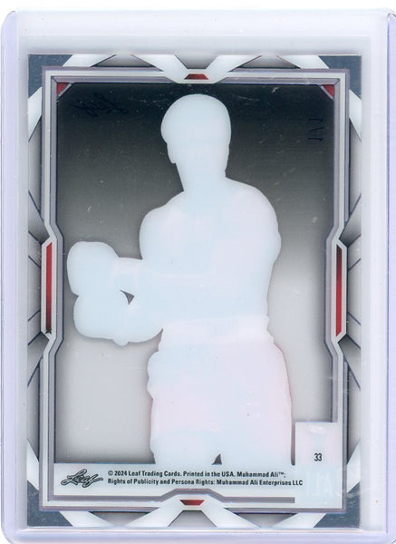 Muhammad Ali - 2024 Leaf Muhammad Ali Clear Purple 1/1 #33
