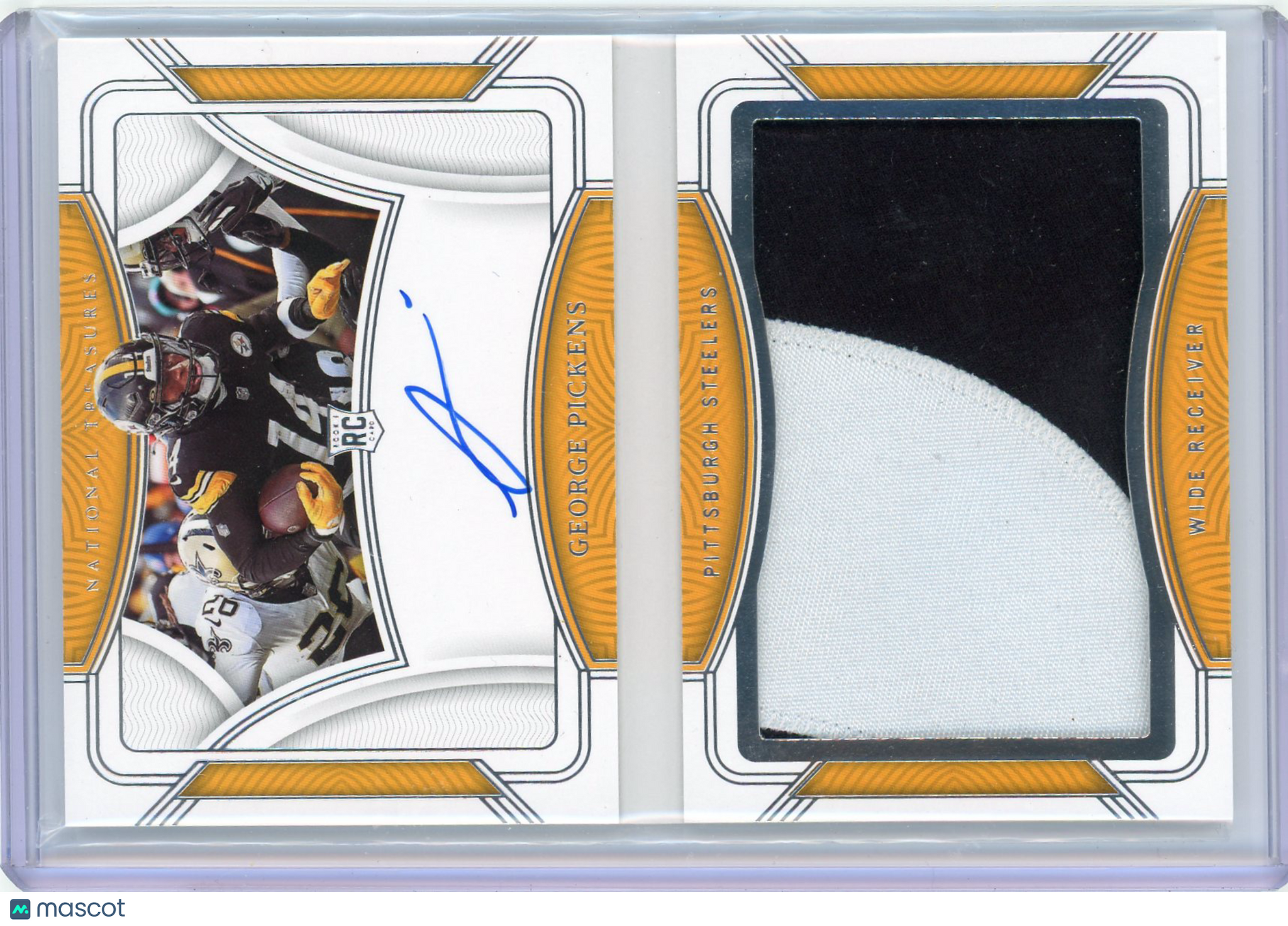 George Pickens - 2023 Panini National Treasures Rookie Autograph Patch RC /49