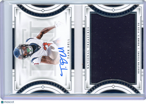 Tank Dell - 2024 Panini National Treasures Booklet Rookie Patch Auto /99 RC
