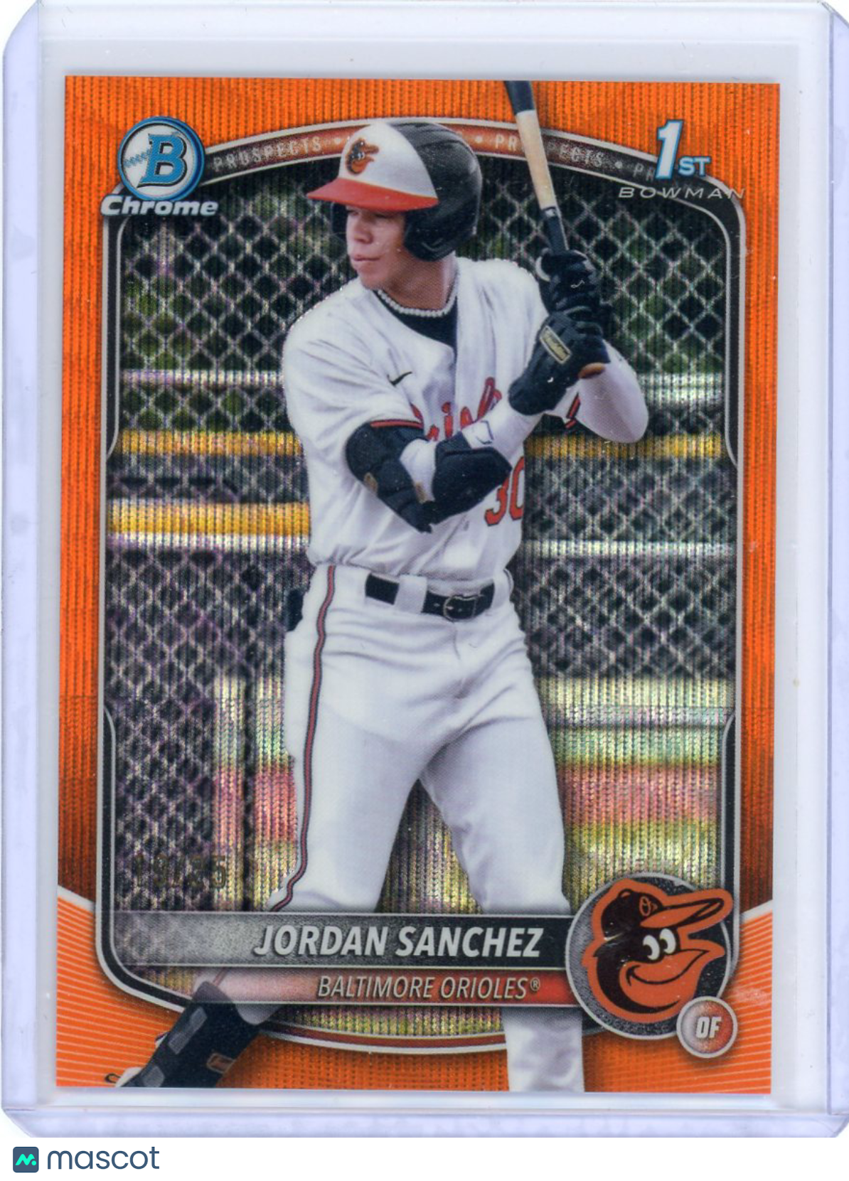 Jordan Sanchez - 2025 Bowman Chrome Orange Wave Refractor 1st /25
