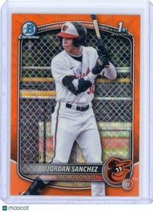 Jordan Sanchez - 2025 Bowman Chrome Orange Wave Refractor 1st /25