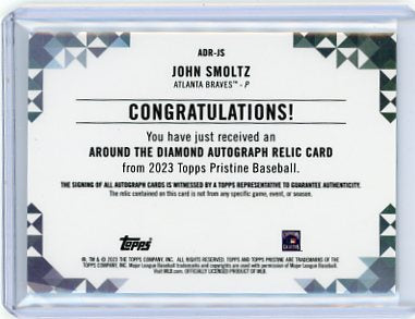 John Smoltz - 2023 Topps Pristine Around the Diamond Auto Relic ADR-JS