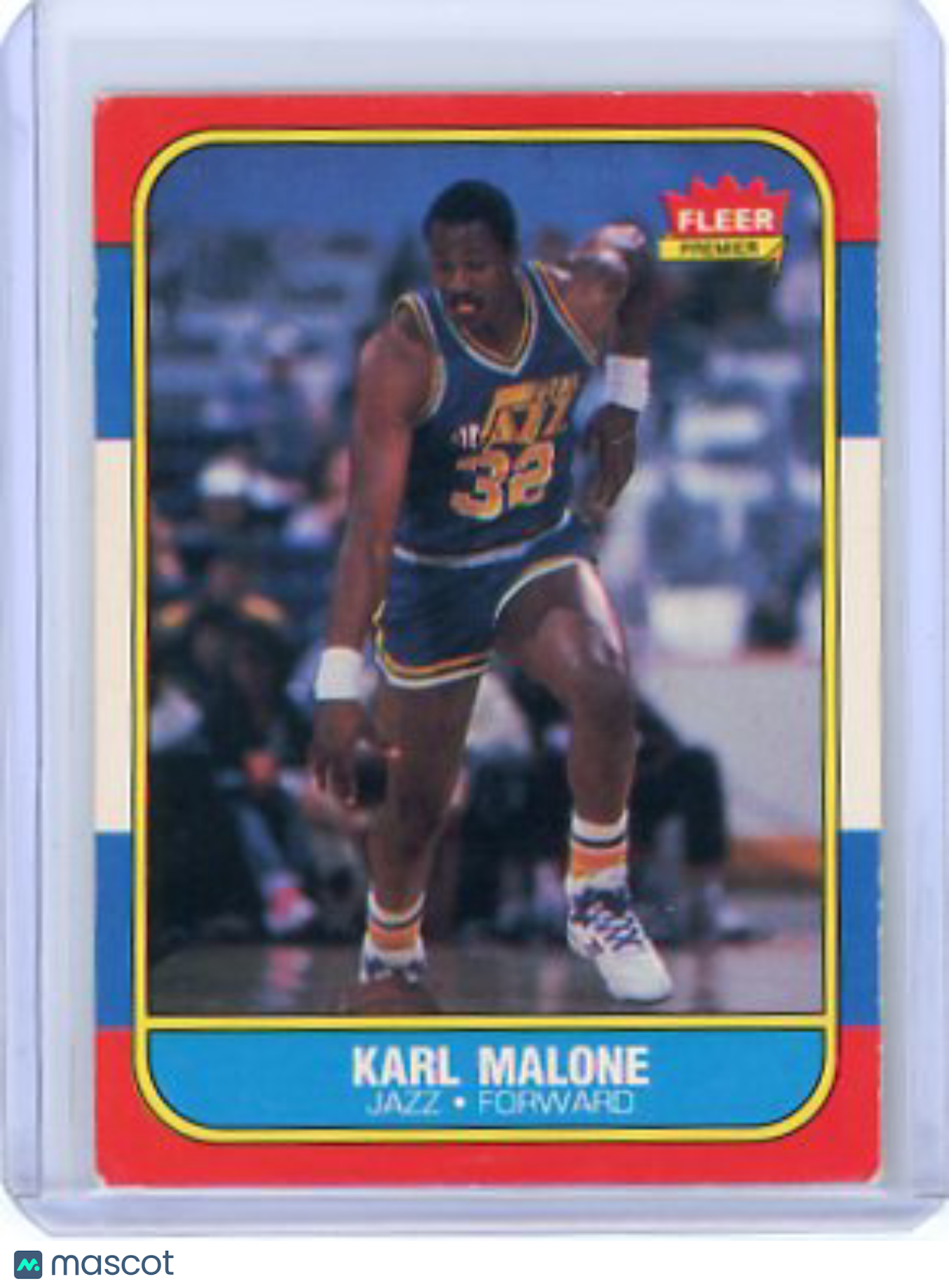 Karl Malone - 1986 Fleer Basketball #68 Utah Jazz