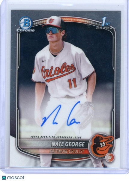 Nate George - 2024 Bowman Chrome 1st Prospect Auto CPA-NG