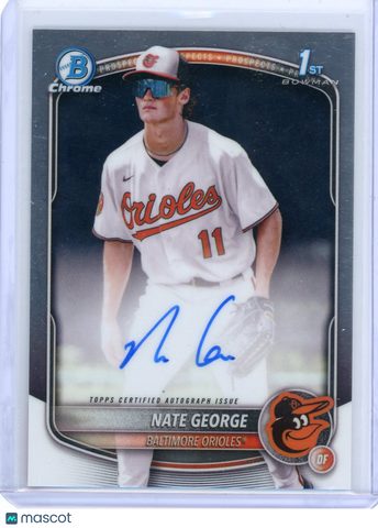 Nate George - 2024 Bowman Chrome 1st Prospect Auto CPA-NG