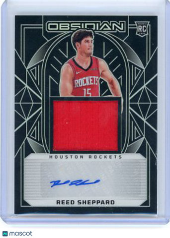 Reed Sheppard - 2024 Panini Obsidian Basketball Rookie Patch Auto 001/125