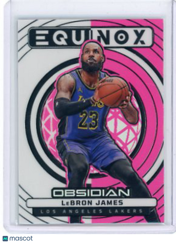 LeBron James - 2024-25 Panini Obsidian Basketball Equinox Pink 18/49