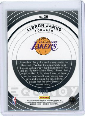 LeBron James - 2024-25 Panini Obsidian Basketball Equinox Pink 18/49