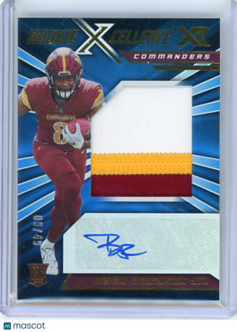 Brian Robinson Jr. - 2012 Panini XR Rookie Xcellence Patch Auto Blue 9/49