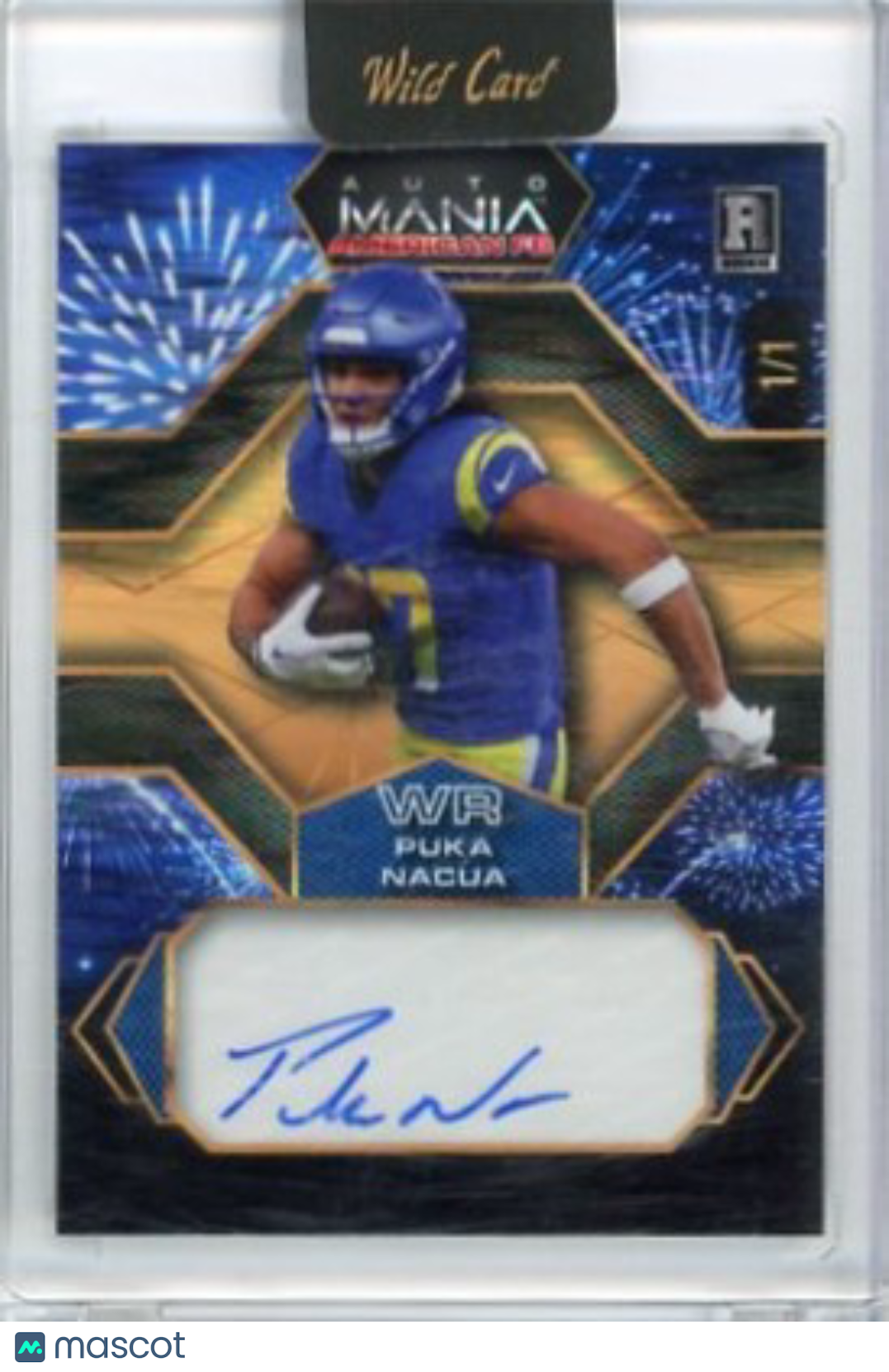 Puka Nacua - 2024 Wild Card Mania Firework Auto 1/1 AMAH-PN