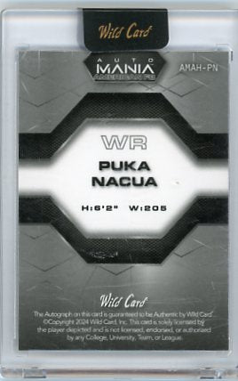 Puka Nacua - 2024 Wild Card Mania Firework Auto 1/1 AMAH-PN