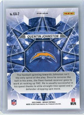 Quentin Johnston - 2022 Panini Mosaic Kaleidoscopic Rookie Case Hit SP