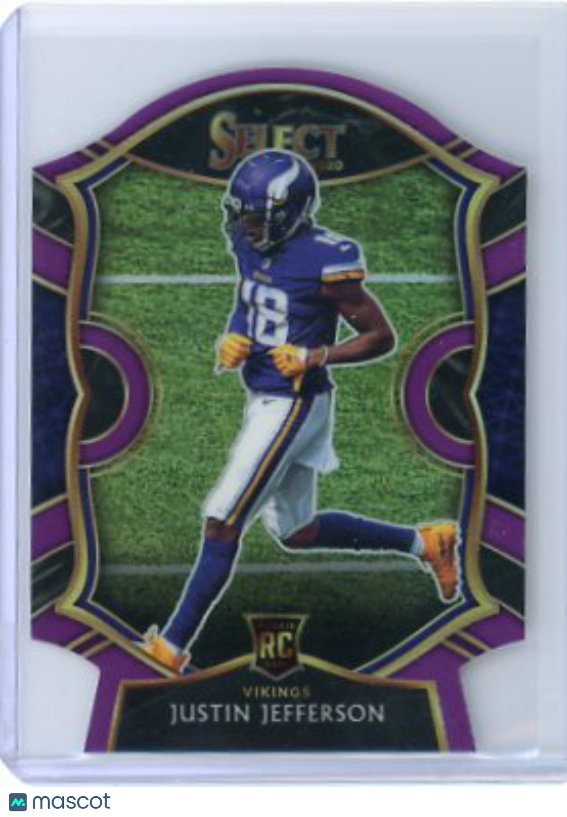 Justin Jefferson - Panini Select 2020 Rookie Purple Die Cut #61