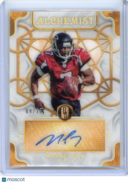 Michael Vick - 2021 Panini Gold Standard Auto Alchemist 09/15 AL-MV