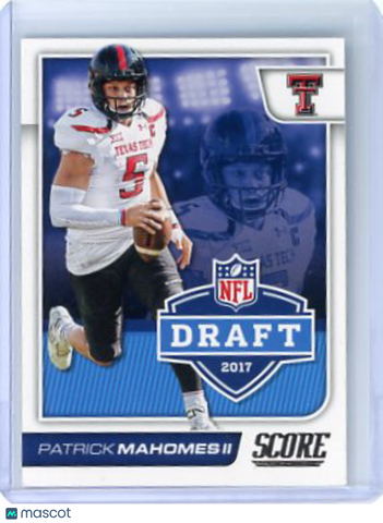 Patrick Mahomes II - 2017 Panini Score NFL Draft Rookie #2 Chiefs