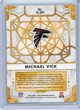 Michael Vick - 2021 Panini Gold Standard Auto Alchemist 09/15 AL-MV