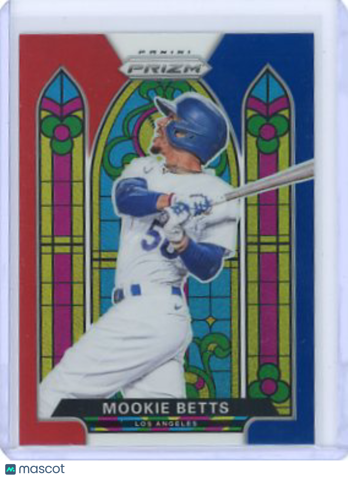 Mookie Betts - 2021 Panini Prizm Stained Glass Red White Blue SG-2