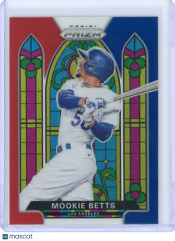 Mookie Betts - 2021 Panini Prizm Stained Glass Red White Blue SG-2